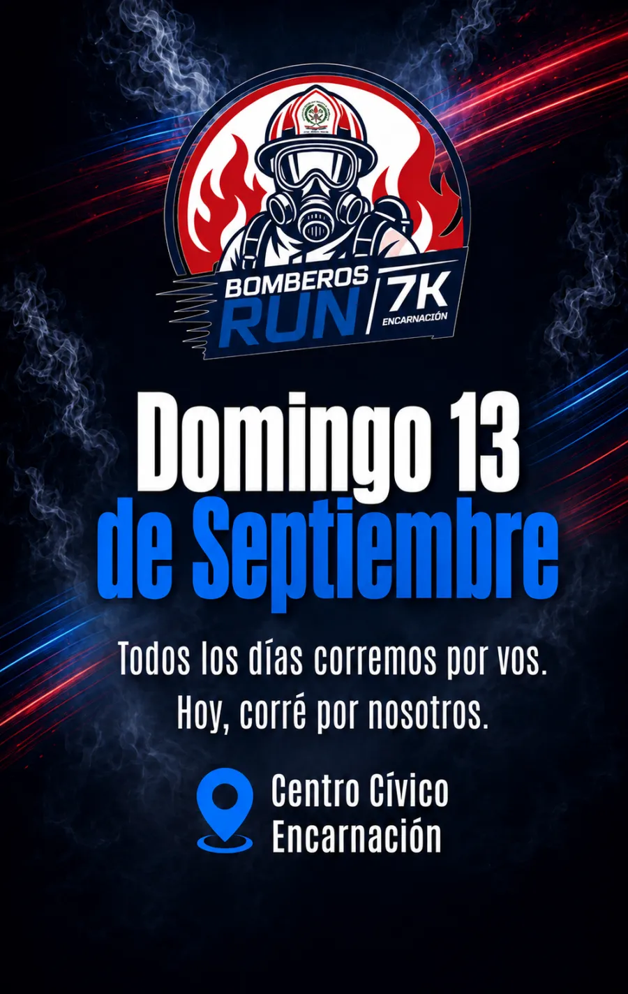 Afiche Bomberos Run 
